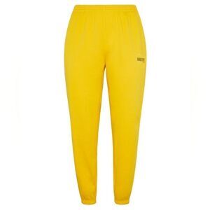 2667 NWT Savage X Fenty Xssential Terry Scope Logo Classic Sweatpant Yellow LG